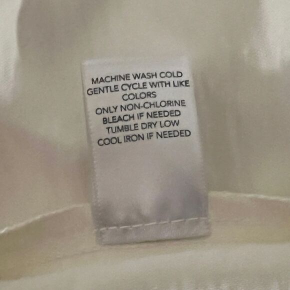 CJ Banks Ivory Textured Boho Blouse Top Shirt Plus Size 2X NWT - Picture 7 of 7